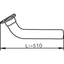 Výfukové potrubie DINEX 54171