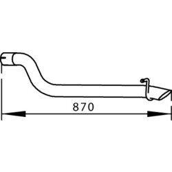 Výfukové potrubie DINEX 56600