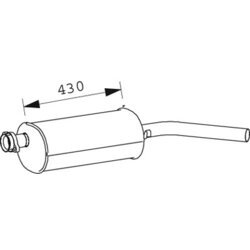 Koncový tlmič výfuku DINEX 66372