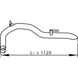 Výfukové potrubie DINEX 74625