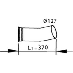 Výfukové potrubie DINEX 82144