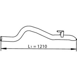 Výfukové potrubie DINEX 74603