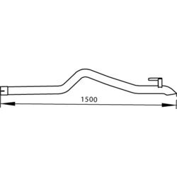 Výfukové potrubie DINEX 74604