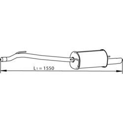 Koncový tlmič výfuku DINEX 74321