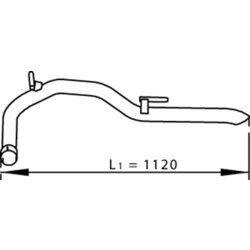 Výfukové potrubie DINEX 74621