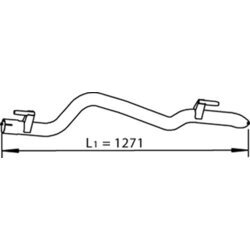 Výfukové potrubie DINEX 56503