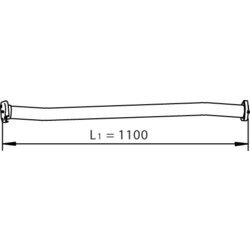 Výfukové potrubie DINEX 33101