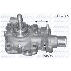 Vodné čerpadlo, chladenie motora DOLZ B121
