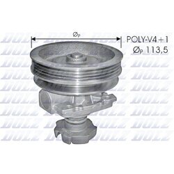 Vodné čerpadlo, chladenie motora DOLZ S237