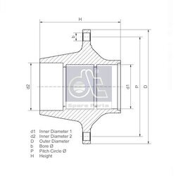 Náboj kolesa DT Spare Parts 10.30418 - obr. 1