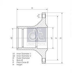 Náboj kolesa DT Spare Parts 2.65320 - obr. 1