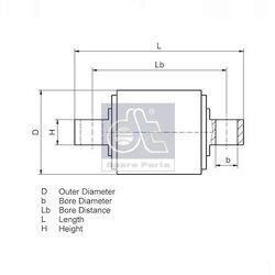 Sada na opravu riadenia DT Spare Parts 1.32519 - obr. 1