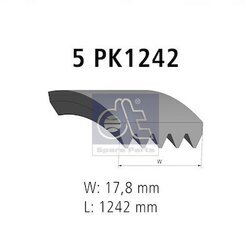 Ozubený klinový remeň DT Spare Parts 6.31507 - obr. 1