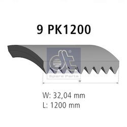 Ozubený klinový remeň DT Spare Parts 3.34315 - obr. 1