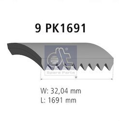 Ozubený klinový remeň DT Spare Parts 4.80765 - obr. 1