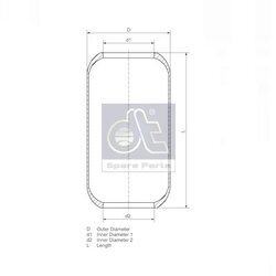 Mech pneumatického pruženia DT Spare Parts 2.62435 - obr. 1