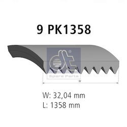 Ozubený klinový remeň DT Spare Parts 5.41590 - obr. 1