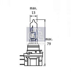 Žiarovka pre diaľkový svetlomet DT Spare Parts 9.78166 H15 - obr. 2