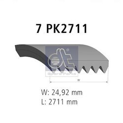 Ozubený klinový remeň DT Spare Parts 13.43506 - obr. 1