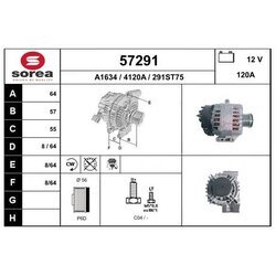 Alternátor EAI 57291