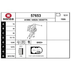 Alternátor EAI 57653