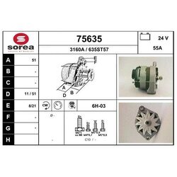 Alternátor EAI 75635