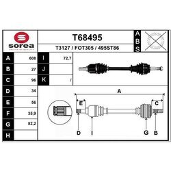 Hnací hriadeľ EAI T68495