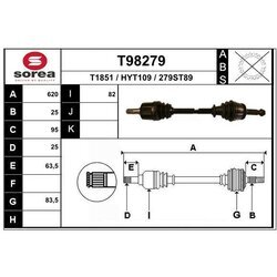 Hnací hriadeľ EAI T98279