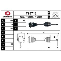 Hnací hriadeľ EAI T98718