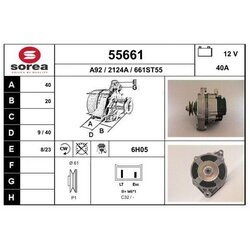 Alternátor EAI 55661