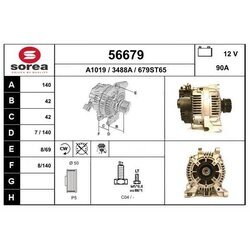 Alternátor EAI 56679