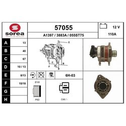 Alternátor EAI 57055