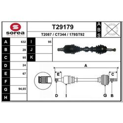 Hnací hriadeľ EAI T29179