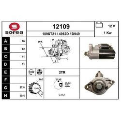 Štartér EAI 12109