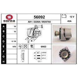 Alternátor EAI 56092