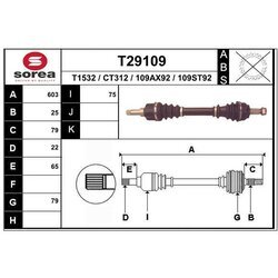 Hnací hriadeľ EAI T29109