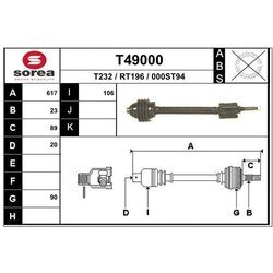 Hnací hriadeľ EAI T49000