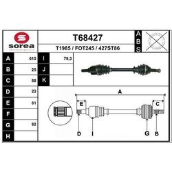 Hnací hriadeľ EAI T68427