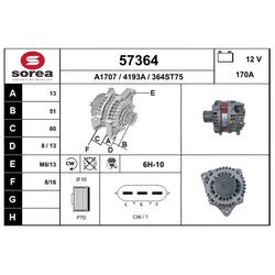 Alternátor EAI 57364