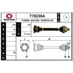 Hnací hriadeľ EAI T78239A