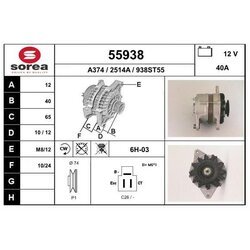 Alternátor EAI 55938