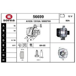 Alternátor EAI 56699