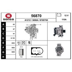 Alternátor EAI 56870