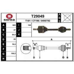 Hnací hriadeľ EAI T29049