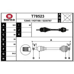 Hnací hriadeľ EAI T78523