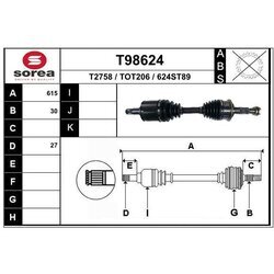 Hnací hriadeľ EAI T98624