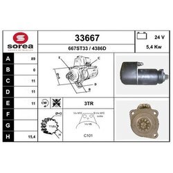Štartér EAI 33667