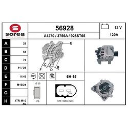 Alternátor EAI 56928