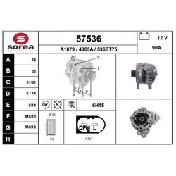 Alternátor EAI 57536