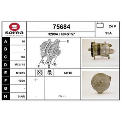 Alternátor EAI 75684